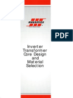 Inverter Transformer Core Design and Material Selection