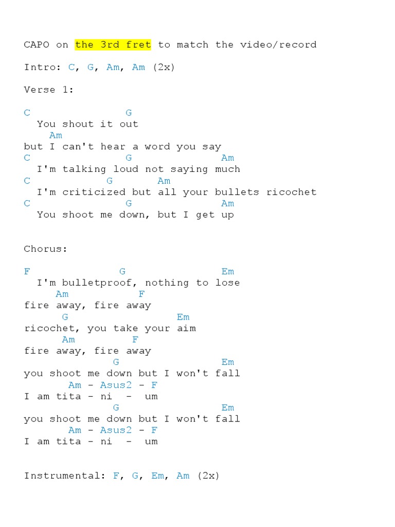 Titanium Song Structure Musical Compositions