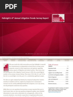 Fulbright’s 6th Annual Litigation Trends Survey Report