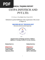 Training Report of Industrial Interaction in Cetpa Infotech PDF