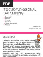 Download 04 - Teknik Atau Fungsionalitas Data Mining by Annisa Arfani Yusuf SN211365673 doc pdf
