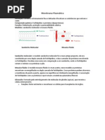 1º Semestre - Biologia I - Aula II - Membrana Plamática e modelos de M.P