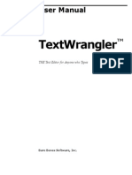 TextWrangler User Manual