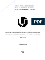 Estudo de Potência Reativa, Tensão, Contingência e Perdas