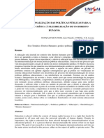 A INTERNACIONALIZAÇÃO DAS POLÍTICAS PÚBLICAS PARA A EDUCAÇÃO CRÍTICA À FLEXIBILIZAÇÃO DE UM DIREITO HUMANO.