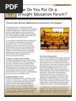 Sheet 12 - Planning an Education Forum