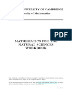 Maths for Nat Sci Cambridge