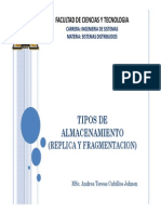 1.1 Tipos de Almacenamiento