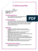 EDCT 2030 Lesson Plan - Punnett Squares