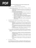 Requirements For Authentication and Notarization