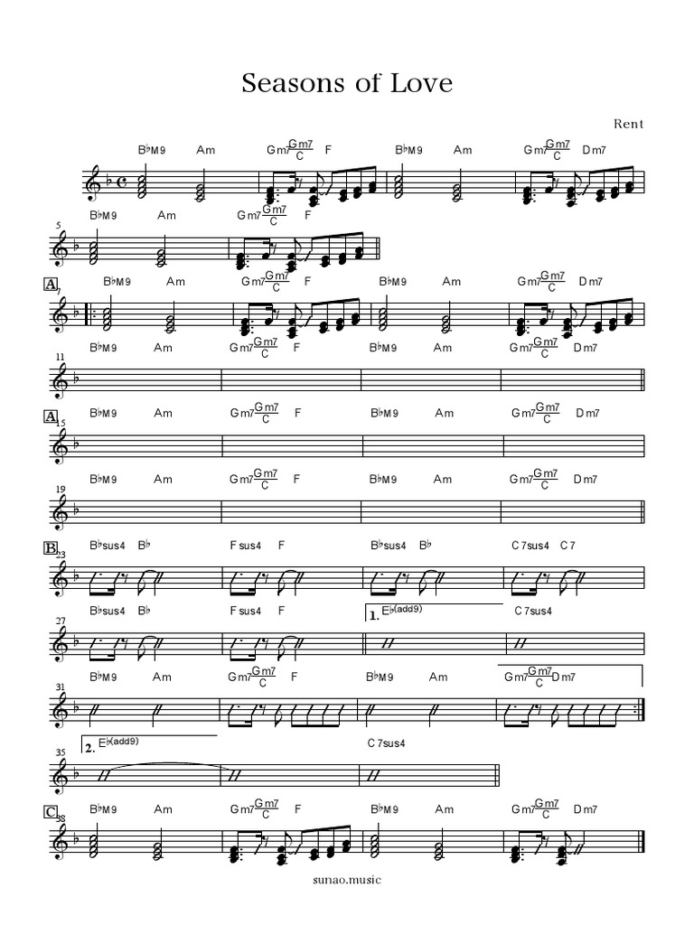 Seasons of Love | PDF