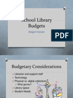 School Library Budgets