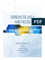 Derecho de Uso y Habitación