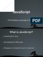 Javascript: The Scripting Language of The Web!