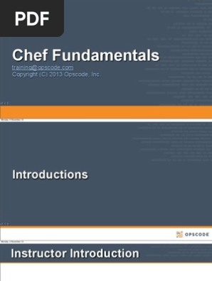 Chef Fundamentals v1.1.3