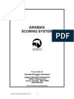 AHA 2014 Arabian Scoring System