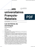 Abrioux, f. Les Territoires Du Sociologue