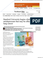 Stanford University Begins Clinical Trial of Old Antidepressant That May Be Effective Against Small-cell Lung Cancer _ Cleveland