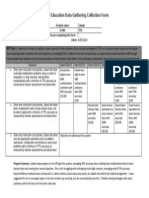 Sped Data Tracking Form