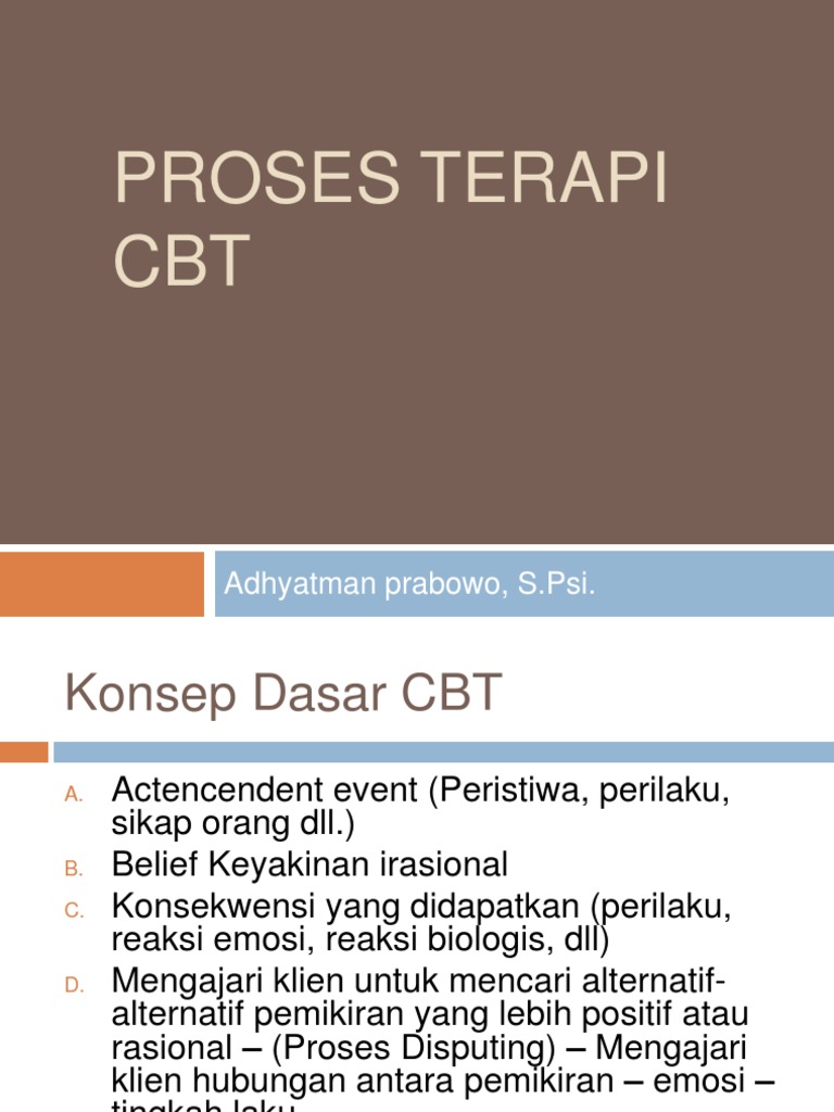 Proses Terapi CBT