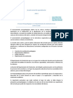 El Asesor Psicopedagógico en El Departamento de Orientación de Un Centro Escolar.