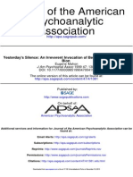 J Am Psychoanal Assoc 1999 Mahon 1381 90