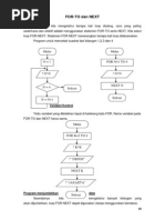 Perulangan For Next Flowchart