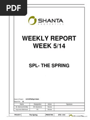 5 Weekly Construction Report- 05