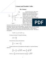 The Catenary and Parabolic Cables