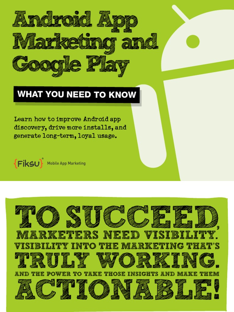 Android App Marketing and Google Play | PDF | Career & Growth | Business