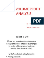 Cost Volume Profit: Analysis