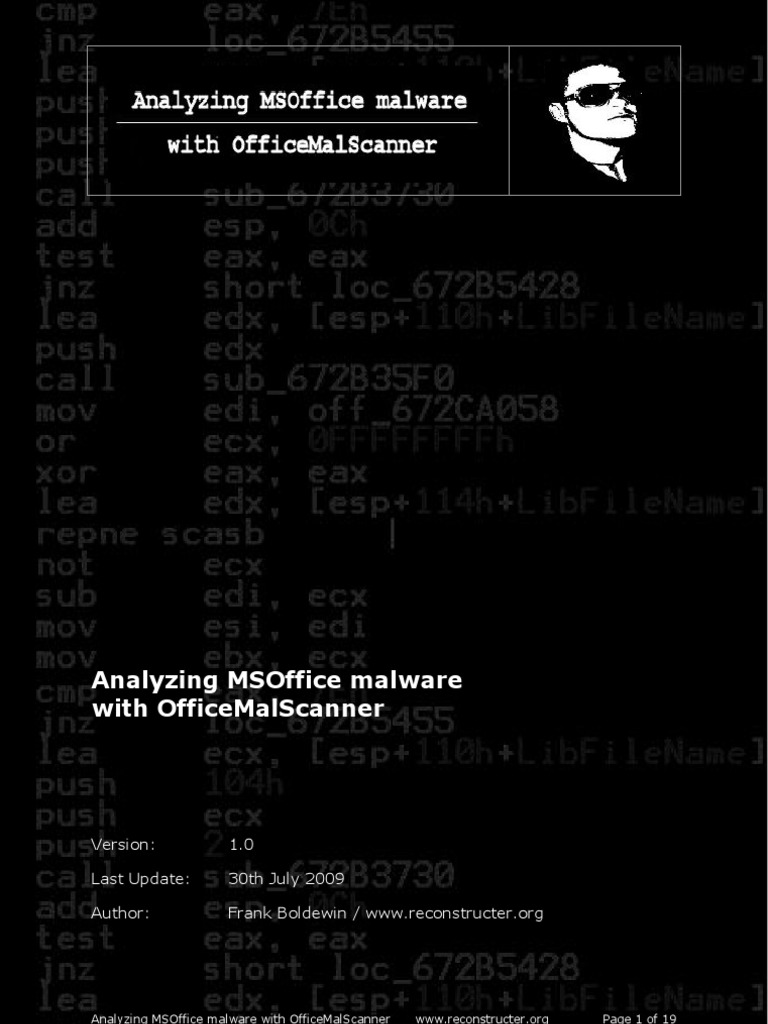 OfficeMalScanner for MSOffice Malware Analysis | PDF | Malware ...