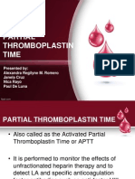 PARTIAL THROMBOPLASTIN TEST