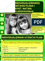 Individualizirani Ucenicki Plan I Prilagodbe