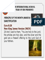 March - Sanctification