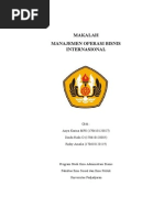 Makalah Manajemen Operasi Internasional