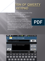 Evolution of Qwerty Keypad
