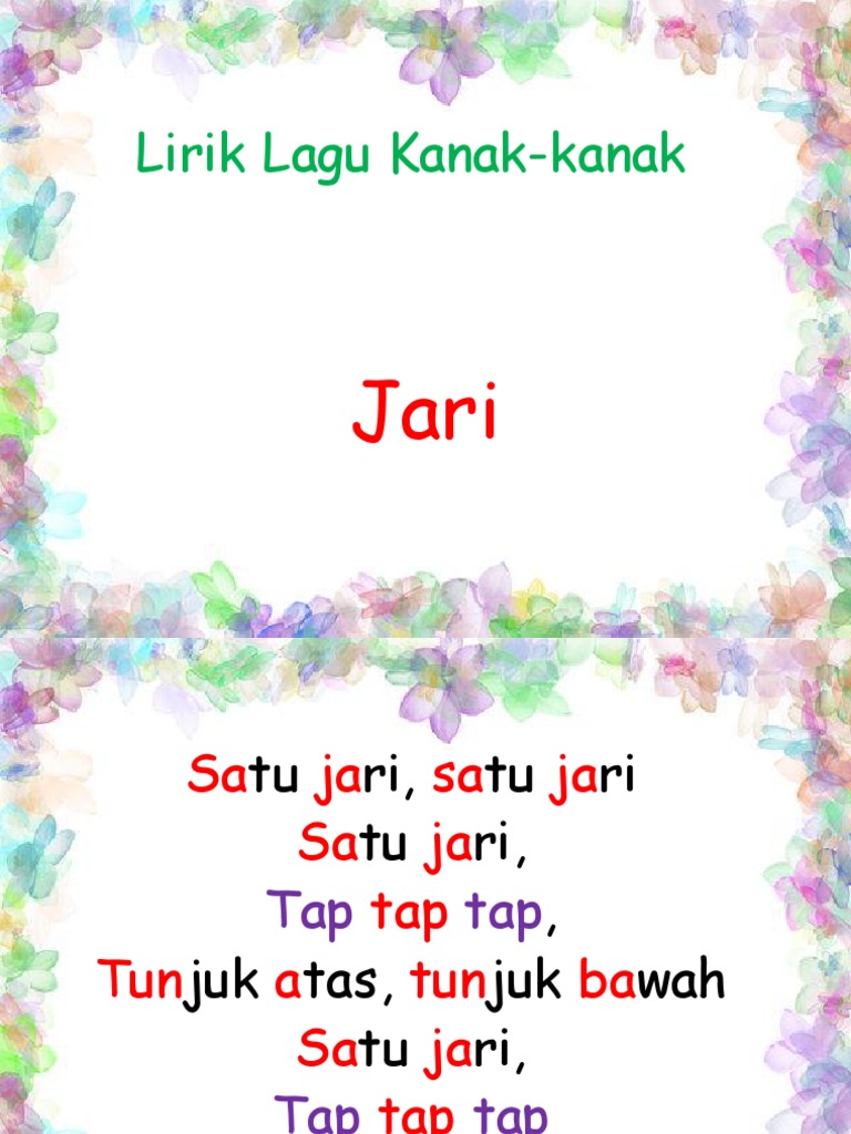 Lirik Lagu Kanak Kanak Pdf