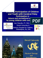 Participation Leisure Recreational Activities Children Cerebral Palsy