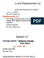 Distance and Displacement