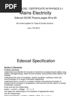 Igcse 21 Mainselectricity