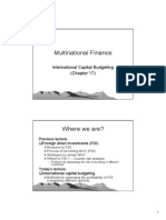 2Lecture 6 International Capital Budgeting