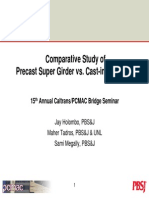 Comparative Study of Precast Super Girder vs. Cast-in-Place Box
