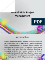 Role of HR in Project Management