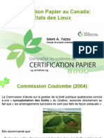 Certification papier au Canada 