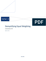 Demystifying Equal Weighting