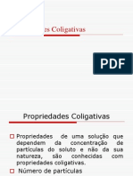 Propriedades Coligativas - 2012 - 2