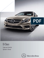 2014 Mercedes Benz E Class Coupe, Cabriolet Owner's Manual 