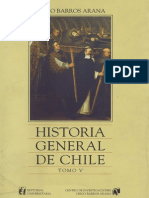 Historia General de Chile T.v. Diego Barros Arana