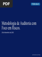 [1] FEBRABAN - Metodologia de Auditoria Com Foco Em Risco - COSO (Set03)